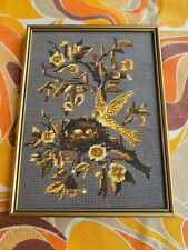 Vintage needlepoint framed for sale  DURHAM