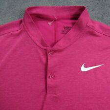 Nike Polo Shirt Mens Large Pink Dri Fit Ultra Blade Slim Performance Golf 850698 for sale  Shipping to South Africa