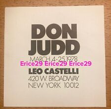 Donald judd 1978 for sale  New York