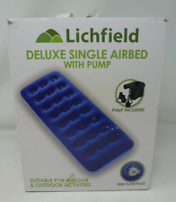 Used, Lichfield Deluxe Single air Bed with Pump              E10 for sale  Shipping to South Africa