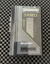 VTG Sharp Portable Stereo AM FM Cassette Tape Player Black  JC-126. Radio Works,, used for sale  Shipping to South Africa