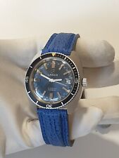 Vintage LANCO SUB diver watch - blue dial - ETA 2461 - rotating bezel - 37.50mm comprar usado  Enviando para Brazil