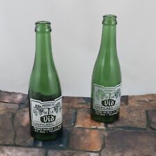Antiguas 2 Botellas GASEOSA Cristal Verde PRODUCTO DE LA VID Pedro Muñoz VINTAGE segunda mano  Embacar hacia Argentina