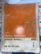 Harley Davidson 1974-1976 SS SX-175 250 REPAIR SERVICE MANUAL for sale  De Pere