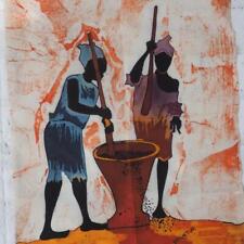 Pintura em tecido africano arte popular artista Vincent Mutema comprar usado  Enviando para Brazil