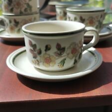 Marks & Spencer M&S Autumn Leaves Breakfast Cup & Saucer Stoneware Vintage VGC for sale  HUDDERSFIELD