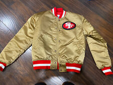 Used, Vintage NFL San Francisco 49ers Jacket Size M Gold Satin Starter Pro Line Adult for sale  Toms River