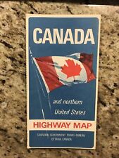 Mapa de carreteras de Canadá y el norte de Estados Unidos 1966 de Canadian Travel Bureau segunda mano  Embacar hacia Argentina