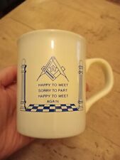 Vintage masonic mug for sale  MANCHESTER