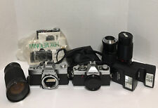 Usado, Estuche, cámara, lentes y accesorios vintage para cámaras Minolta XG-1 y Sr T Sc 2 CLC segunda mano  Embacar hacia Mexico