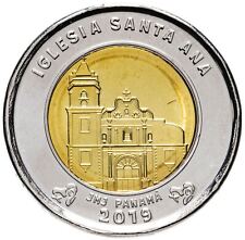 Moneda Panamá 1 Balboa | Iglesia de Santa Ana | 2019 segunda mano  Embacar hacia Argentina