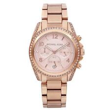 Relógio de quartzo feminino Michael Kors Blair aço mostrador tom ouro rosa cristal MK5263 comprar usado  Enviando para Brazil