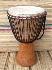 Oryginalny afrykański 13" bęben Djembe z 3 darmowymi perkusami o wartości 28 £  na sprzedaż  Wysyłka do Poland