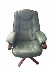 Leather rotating armchair for sale  SOUTHEND-ON-SEA