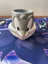 ☆ APLAUSOS Looney Tunes Bugs Bunny Copo de Suco Infantil de Plástico Caneca 1995 Warner Bros comprar usado  Enviando para Brazil
