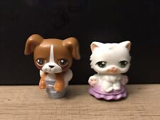 2 enfeites de lápis Littlest Pet Shop cachorrinho marrom boxer e gato persa branco comprar usado  Enviando para Brazil