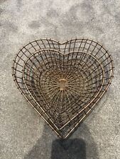 heart shaped basket for sale  GUILDFORD