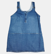 Vestido peto Fat Face Layla para mujer azul denim con delantal talla EE. UU. 14 segunda mano  Embacar hacia Argentina