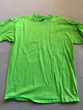 Vintage Boss Shirt Men's Extra Large Bright Green 100% Cotton Tee for sale  Shipping to South Africa