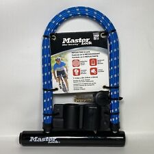 Acero U Lock Master Lock Bicicleta Seguridad Azul Reflectante 2 Llaves Soporte de Portador segunda mano  Embacar hacia Mexico