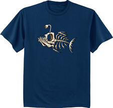 Usado, Men's T-shirt Espinhas De Peixe Pesca Camiseta Design Esqueleto Osso De Peixe Tshirt comprar usado  Enviando para Brazil