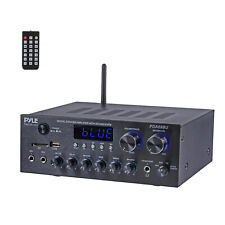 Receptor de áudio amplificador estéreo sistema USB/SD/AUX FM Bluetooth MP3 PYLE PDA69BU comprar usado  Enviando para Brazil
