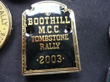 Tombstone rally badge for sale  DONCASTER