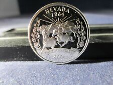 Espejo de cameo profundo 2006-S Silver Quarter Nevada a prueba rangos de clasificación superior segunda mano  Embacar hacia Argentina