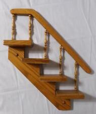 Vintage Oak Stair Step Staircase Wall Shelf for sale  Shipping to South Africa