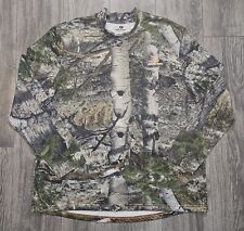 Camisa camuflada Mossy Oak masculina XXL verde controle de perfume desempenho gola redonda elástica comprar usado  Enviando para Brazil