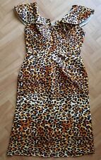 Kleid coctailkleid leopardenmu gebraucht kaufen  Hannover