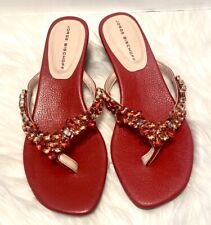 Sandálias de couro vermelho com joias Jorge Bischoff tamanho 6 comprar usado  Enviando para Brazil