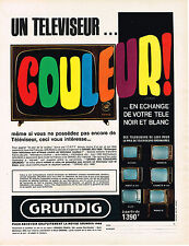 Publicite 1968 grundig d'occasion  Le Luc