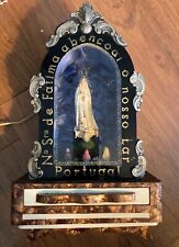 Iluminação musical vintage de madeira oratório Nossa Senhora Fátima Portugal, usado comprar usado  Enviando para Brazil