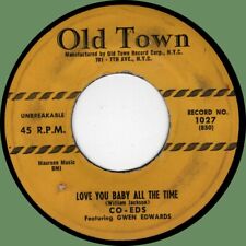CO-EDS (con Gwen Edwards) Love You Baby All the Time 45 rpm Old Town '56 1a prensa segunda mano  Embacar hacia Argentina