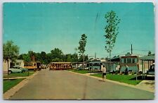 Usado, Cartão postal OH Olmsted Falls Columbia Trailer Park carrinho para casas móveis década de 1950 H36 comprar usado  Enviando para Brazil