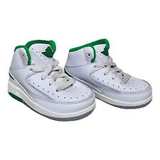 Nike Air Jordan 2 Retro TD Lucky Green Zapatos Niño Pequeño 5C DQ8563-103 Vuelo Usado en Excelente Condición  segunda mano  Embacar hacia Argentina