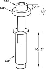 Bi-Fold Top Mount Pivot and Guide 5/8 Inch Wheel Pivot Cap N 7302 Pack Of 2 for sale  Shipping to South Africa