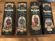 Used, 4 Vintage Glenfiddich Scotch Whisky Tins Drummond Macpherson Cameron Clans for sale  Shipping to South Africa