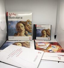 Adobe Illustrator 10 PC Windows e número de série em capa deslizante caixa grande com manuais comprar usado  Enviando para Brazil