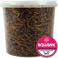 SQUAWK Dried Mealworms - Premium Quality Wild Bird Food Garden Snacks For Birds, used for sale  UK