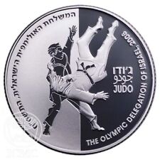 Moneda de Israel Juegos Olímpicos de Judo 1 oz a prueba de plata 2 NIS segunda mano  Embacar hacia Argentina