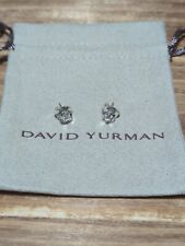 Usado, Brincos de prata esterlina infinito cruzado e diamantes David Yurman comprar usado  Enviando para Brazil