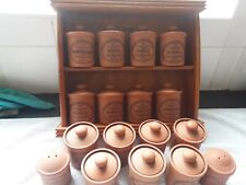 Storage herb canisters for sale  STOURBRIDGE