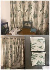 green eyelet curtains for sale  HORLEY