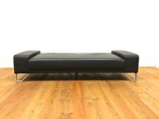 Team by Wellis Design Leather Lounger Daybed Bench Anthracite  for sale  Shipping to South Africa