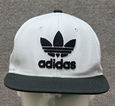 Adidas Sombrero Original Trébol Gorra Trasera a Snap OSFA Para Hombres Blanco Negro Gran Logotipo Sarga segunda mano  Embacar hacia Argentina