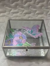 Butterfly etched stained for sale  Wilkes Barre
