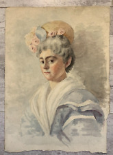 Aquarelle portrait femme d'occasion  Vannes