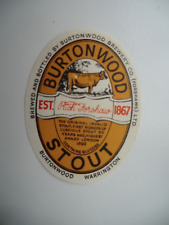 Burtonwood warrington stout for sale  LINCOLN